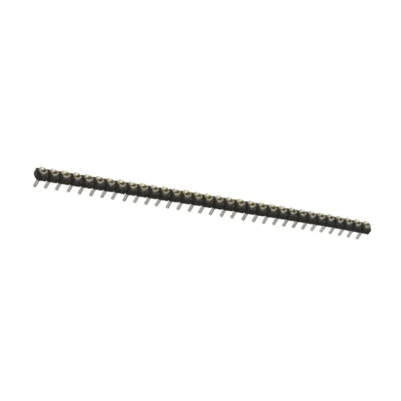 Samtec SL Series Straight Through Hole PCB Socket 32-Contact 1 Row 2.54 mm Pitch Solder SL-132-T-10