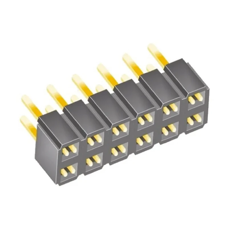 Samtec SLW Series Straight Through Hole PCB Socket, 12-Contact, 2 Row, 2.54 mm Pitch, 7.1A, 550V SLW-106-01-G-D