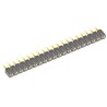 Samtec SLW Series Straight Through Hole PCB Socket, 20-Contact, 1 Row, 2.54 mm Pitch, 7.1A Current, 550V SLW-120-01-G-S