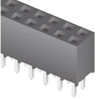 Samtec PCB Socket 4-Contact, 2 Row, 2 mm Pitch, Through Hole, 450V, 5.5 A SQT-102-01-L-D
