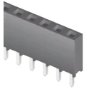 Samtec SQT Series Straight Through Hole PCB Socket, 2-Contact, 1 Row, 2 mm Pitch, 5.5 A, 450 V, Liquid SQT-102-01-L-S