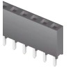 Samtec SQT Series Straight Through Hole PCB Socket, 2-Contact, 1 Row, 2 mm Pitch, 5.5 A, 450 V, Liquid SQT-102-01-L-S