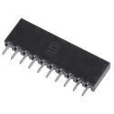 Samtec SQT Series 10-Contact 1 Row Straight Through Hole Board-to-Board PCB Socket 2 mm Pitch Solder SQT-110-01-L-S