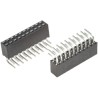 Samtec SQT Series Right Angle Through Hole PCB Socket, 20-Contact, 2 Row, 2 mm Pitch 450V 5.5A SQT-110-01-L-D-RA