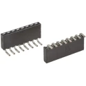 Samtec SQT Series Right Angle Through Hole PCB Socket, 10-Contact, 1 Row, 2 mm Pitch Solder SQT-110-01-L-S-RA