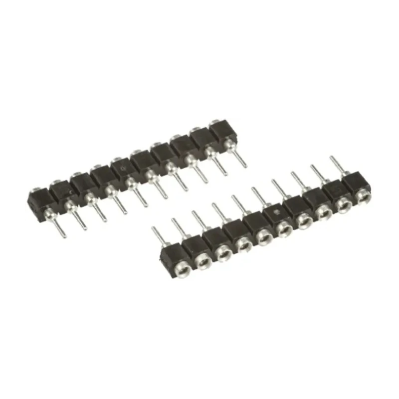 Samtec SS Series Straight Through Hole PCB Socket, 10-Contact, 1 Row, 2.54 mm Pitch, 12A Current Rating SS-110-TT-2-N