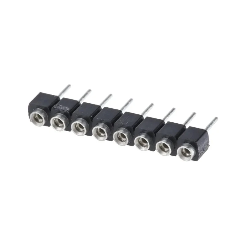 Samtec SS Series Straight Through Hole PCB Socket 8-Contact 1 Row 2.54 mm Pitch Solder SS-108-TT-2-N