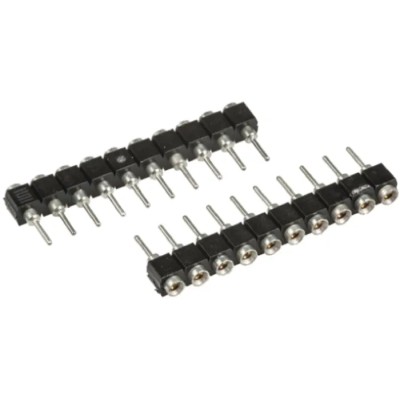 Samtec SS Series Straight Through Hole PCB Socket 12-Contact 1 Row 2.54 mm Pitch Solder SS-112-T-2-N