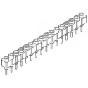 Samtec SS Series Straight Through Hole 16-Contact PCB Socket, 1 Row, 2.54 mm Pitch, 12A Current SS-116-T-2-N