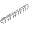 Samtec SS Series Straight Through Hole 16-Contact PCB Socket, 1 Row, 2.54 mm Pitch, 12A Current SS-116-T-2-N
