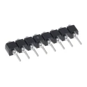 Samtec SS Series Straight Through Hole PCB Socket 8-Contact 1 Row 2.54 mm Pitch Solder SS-108-TT-2-N