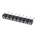 Samtec SS Series Straight Through Hole PCB Socket 8-Contact 1 Row 2.54 mm Pitch Solder SS-108-TT-2-N