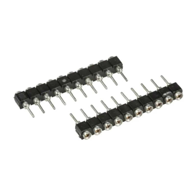 Samtec SS Series Straight Through Hole PCB Socket 12-Contact 1 Row 2.54 mm Pitch Solder SS-112-T-2-N