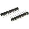 Samtec SS Series Straight Through Hole PCB Socket 12-Contact 1 Row 2.54 mm Pitch Solder SS-112-T-2-N