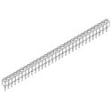 Samtec SS Series Straight Through Hole PCB Socket 32-Contact, 1 Row, 2.54 mm Pitch Solder SS-132-T-2-N