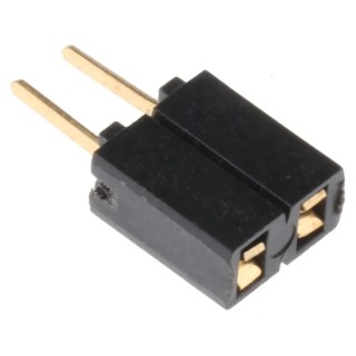 Samtec SSA Series Straight Through Hole PCB Socket, 2-Contact, 1-Row, 2.54 mm Pitch, 1A Current, 1000V Voltage SSA-102-S-G