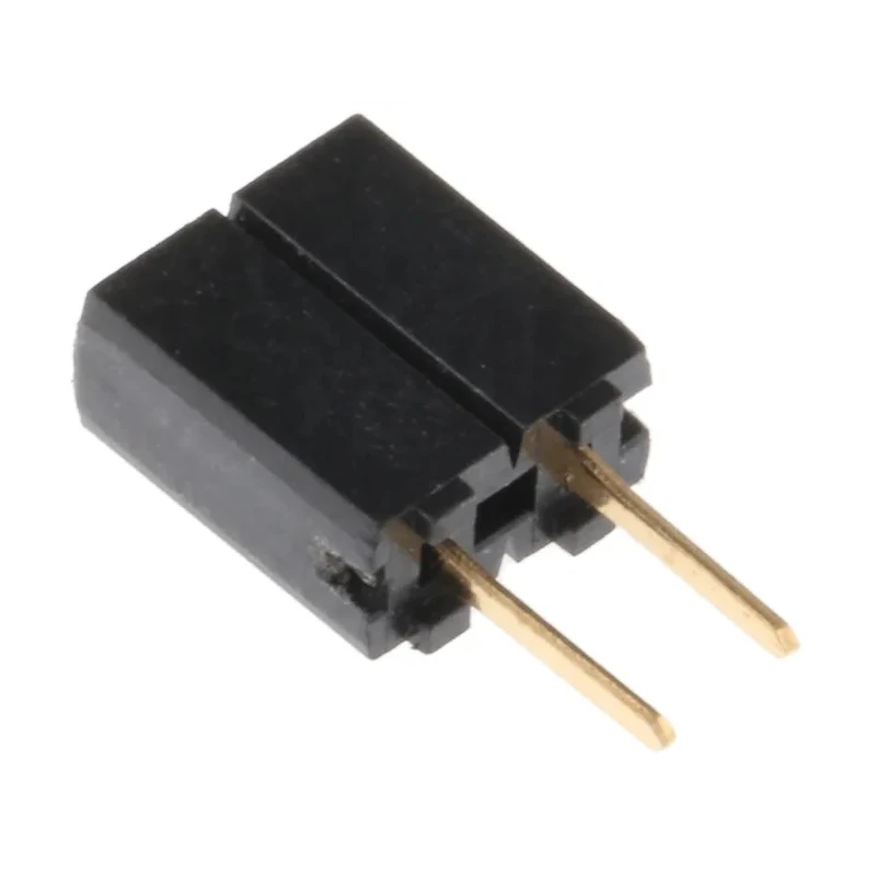 Samtec SSA Series Straight Through Hole PCB Socket, 2-Contact, 1-Row, 2.54 mm Pitch, 1A Current, 1000V Voltage SSA-102-S-G