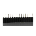 Samtec SSA Series PCB Socket 14 Contacts 1 Row 2.54 mm Pitch Through Hole Mount Solder Termination SSA-114-S-G