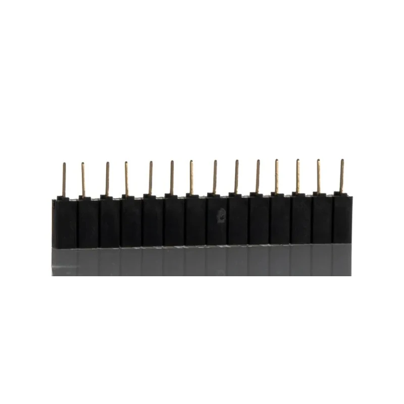 Samtec SSA Series PCB Socket 14 Contacts 1 Row 2.54 mm Pitch Through Hole Mount Solder Termination SSA-114-S-G