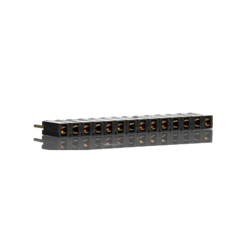 Samtec SSA Series PCB Socket 14 Contacts 1 Row 2.54 mm Pitch Through Hole Mount Solder Termination SSA-114-S-G