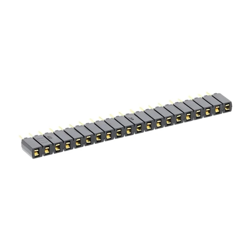 Samtec SSA Series Straight Through Hole PCB Socket 20-Contact 1 Row 2.54mm Pitch 12A SSA-120-S-G
