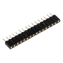 Samtec SSA Series Straight Through Hole PCB Socket 16-Contact 1 Row 2.54 mm Pitch Solder SSA-116-S-G
