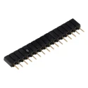 Samtec SSA Series Straight Through Hole PCB Socket 16-Contact 1 Row 2.54 mm Pitch Solder SSA-116-S-G