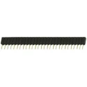 Samtec SSA Series Straight Through Hole PCB Socket 28-Contact 1 Row 2.54 mm Pitch Solder SSA-128-S-G