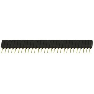 Samtec SSA Series Straight Through Hole PCB Socket 28-Contact 1 Row 2.54 mm Pitch Solder SSA-128-S-G