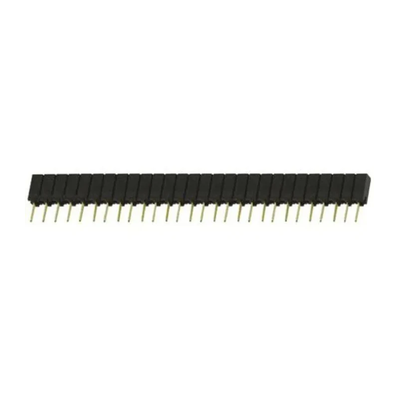 Samtec SSA Series Straight Through Hole PCB Socket 28-Contact 1 Row 2.54mm Pitch Solder SSA-128-S-G