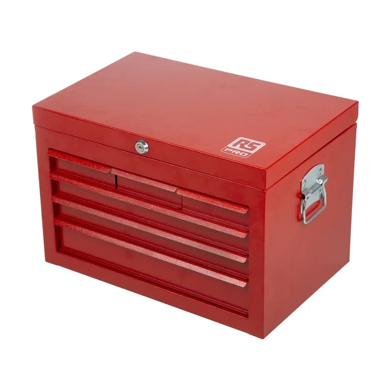 RS PRO Steel 6 Drawer Tool Chest, Red, Dimensions 530mm x 250mm x 345mm 768-1671