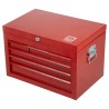 RS PRO Steel 6 Drawer Tool Chest, Red, Dimensions 530mm x 250mm x 345mm 768-1671