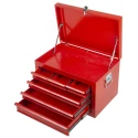 RS PRO Steel 6 Drawer Tool Chest, Red, Dimensions 530mm x 250mm x 345mm 768-1671