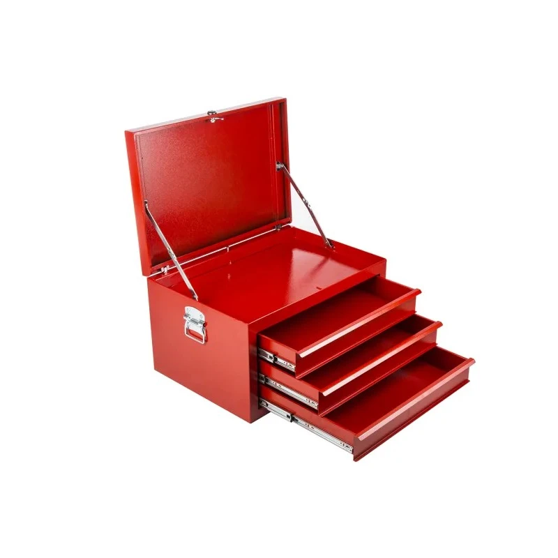 RS PRO Heavy-Duty Steel 3 Drawer Tool Chest with Integrated Locking System and Ball Bearing Slides 768-1678