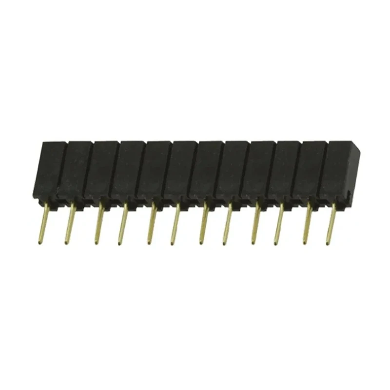 Samtec SSA Series Straight Through Hole 12-Contact 1 Row 2.54mm Pitch Board-to-Board PCB Socket SSA-112-S-G