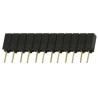 Samtec SSA Series Straight Through Hole 12-Contact 1 Row 2.54mm Pitch Board-to-Board PCB Socket SSA-112-S-G