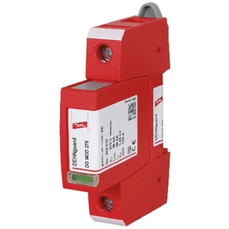 Dehn DG Modular Surge Protector 350 V dc, 275 V ac, Maximum Voltage Rating 40 kA, Type 2 Arrester DG S 275