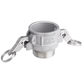 RS PRO Plastic Pipe Fitting Straight Coupler Female Compression 50 mm x Male G Compression 2 in G Compression 768-2208