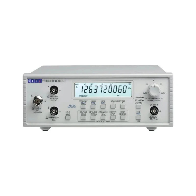 Aim-TTi High-Performance Frequency Counter 0.001 Hz Min, 6 GHz Max, 10 Digits LCD Display TF960
