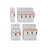 Mersen 125A Rail Mount Thermoplastic Fuse Holder for 22 x 58 mm Fuse, 3 Poles, 690V AC B331109 / CMS223M