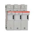 Mersen 125A Rail Mount Fuse Holder for 22 x 58 mm Fuse, 3-Pole, Thermoplastic Case, 690V ac E331135 / CMS223