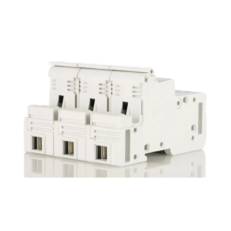 Mersen 125A Rail Mount Fuse Holder for 22 x 58 mm Fuse, 3-Pole, Thermoplastic Case, 690V ac E331135 / CMS223