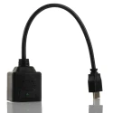 RS PRO 300 mm Male HDMI to Dual Female HDMI Cable Adapter with LED Indicator Green 768-4191