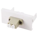 RS PRO Female 2 Gang Plastic Wall Faceplate Grey White Smooth Rolled Finish Screwed Mount 768-4286