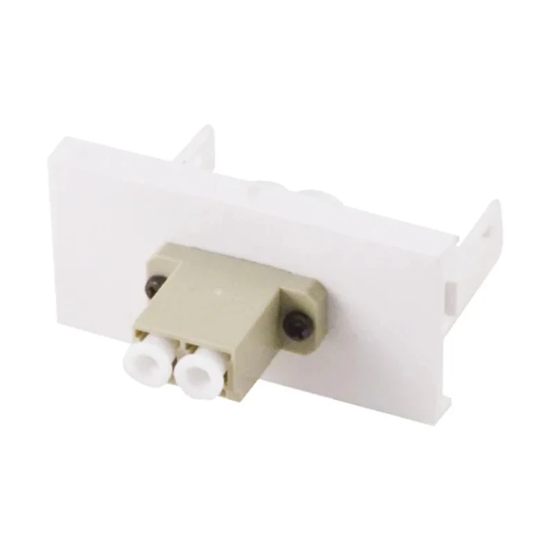 RS PRO Female 2 Gang Plastic Wall Faceplate Grey White Smooth Rolled Finish Screwed Mount 768-4286