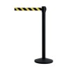Tensator Retractable Safety Barrier 2.3 Meter Tape Length Steel Black Yellow QWYPOST-33D4