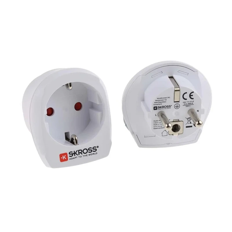 SKROSS Travel Adapter USA Switzerland UK Italy Europe China Australia 10A 240V 768-2876