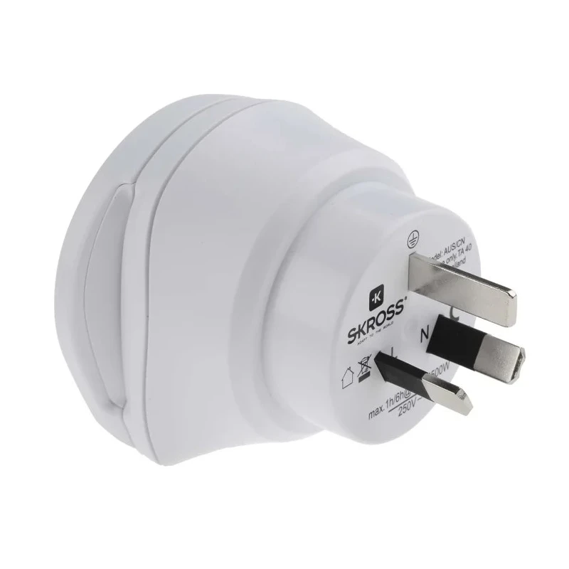 SKROSS Travel Adapter USA Switzerland UK Italy Europe China Australia 10A 240V 768-2876
