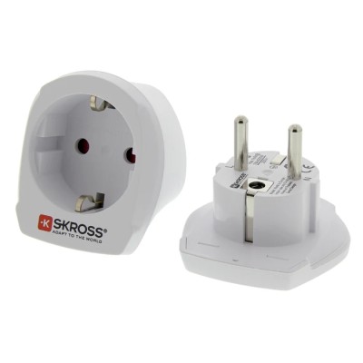 SKROSS World to Euro and International Travel Adapter for Australia, Switzerland, UK, China, USA, Italy, Europe 768-2889