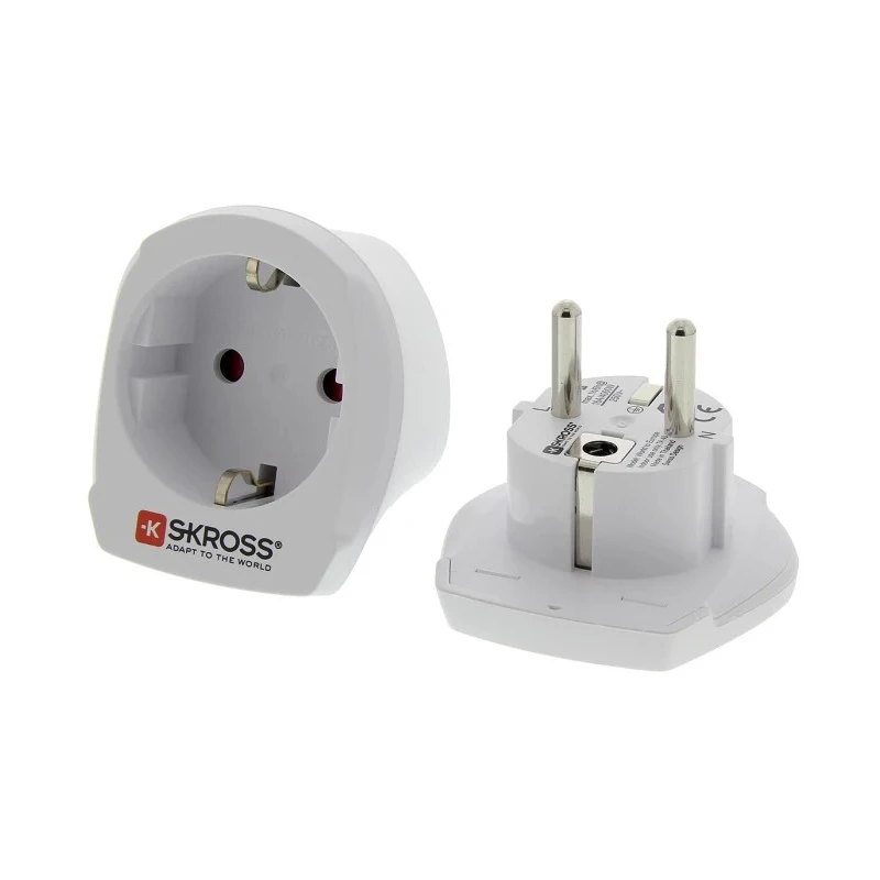 SKROSS World to Euro and International Travel Adapter for Australia, Switzerland, UK, China, USA, Italy, Europe 768-2889